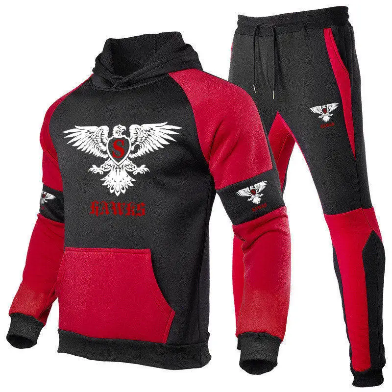 2023 Nieuwe trainingspak heren hoodies set hoge kwaliteit grafische print buiten dikke winter sweatshirt joggingbroek sportkleding herenkleding