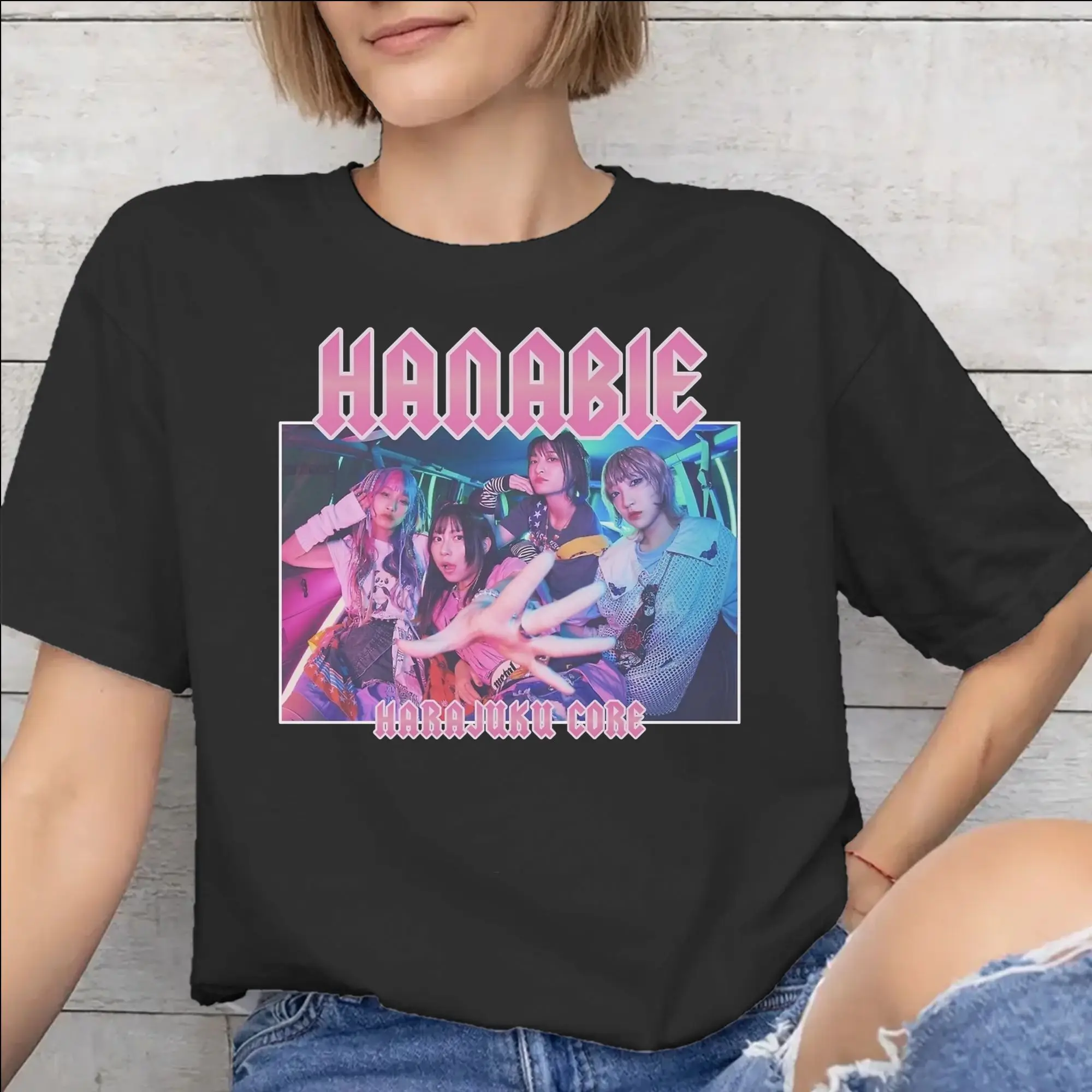 Hanabie Band  Tee Shirt for Men Women Printed T Shirts  100% Cotton Clothes