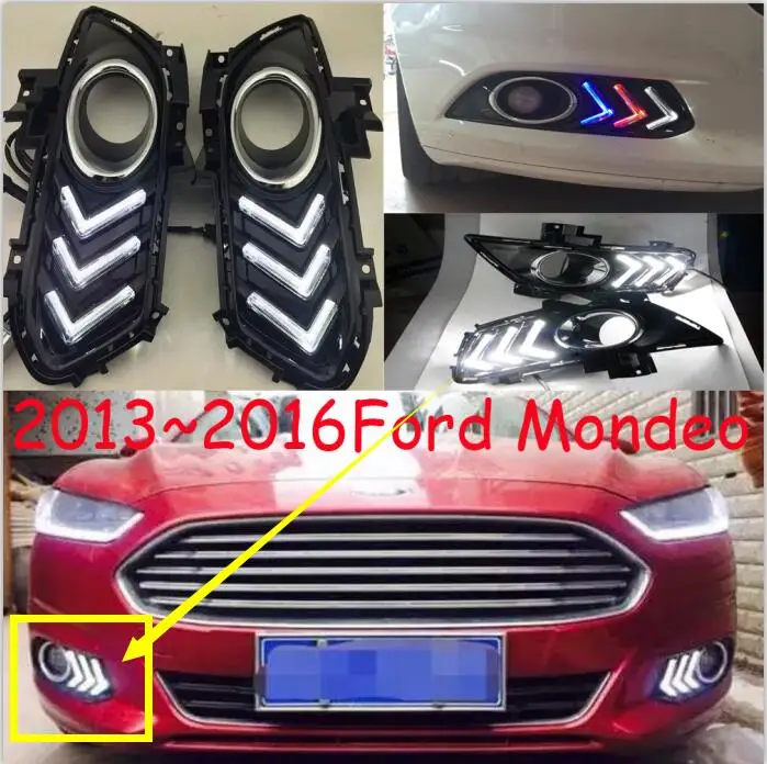 1car bumper light for Mondeo daytime Light Fusion car accessories 2013~2016y LED DRL headlight for Mondeo fog light