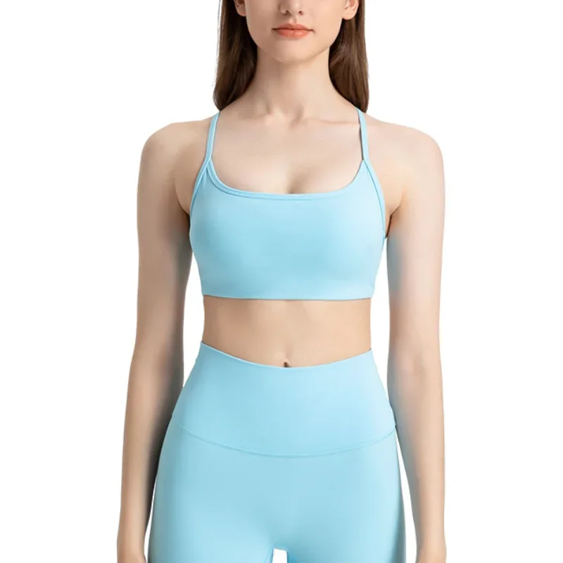 Effen Kleur Yoga Strakke Sportbeha 'S Voor Dames Fitness Met Rits Beha Sportkleding Vrouw Gymtraining Vrouwelijke Crop Tops