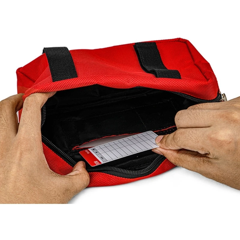 Portable Lockout Device Tear Resistant Polyester Storage Case for Safety Equipment Easy Maintenance Tool M4YD