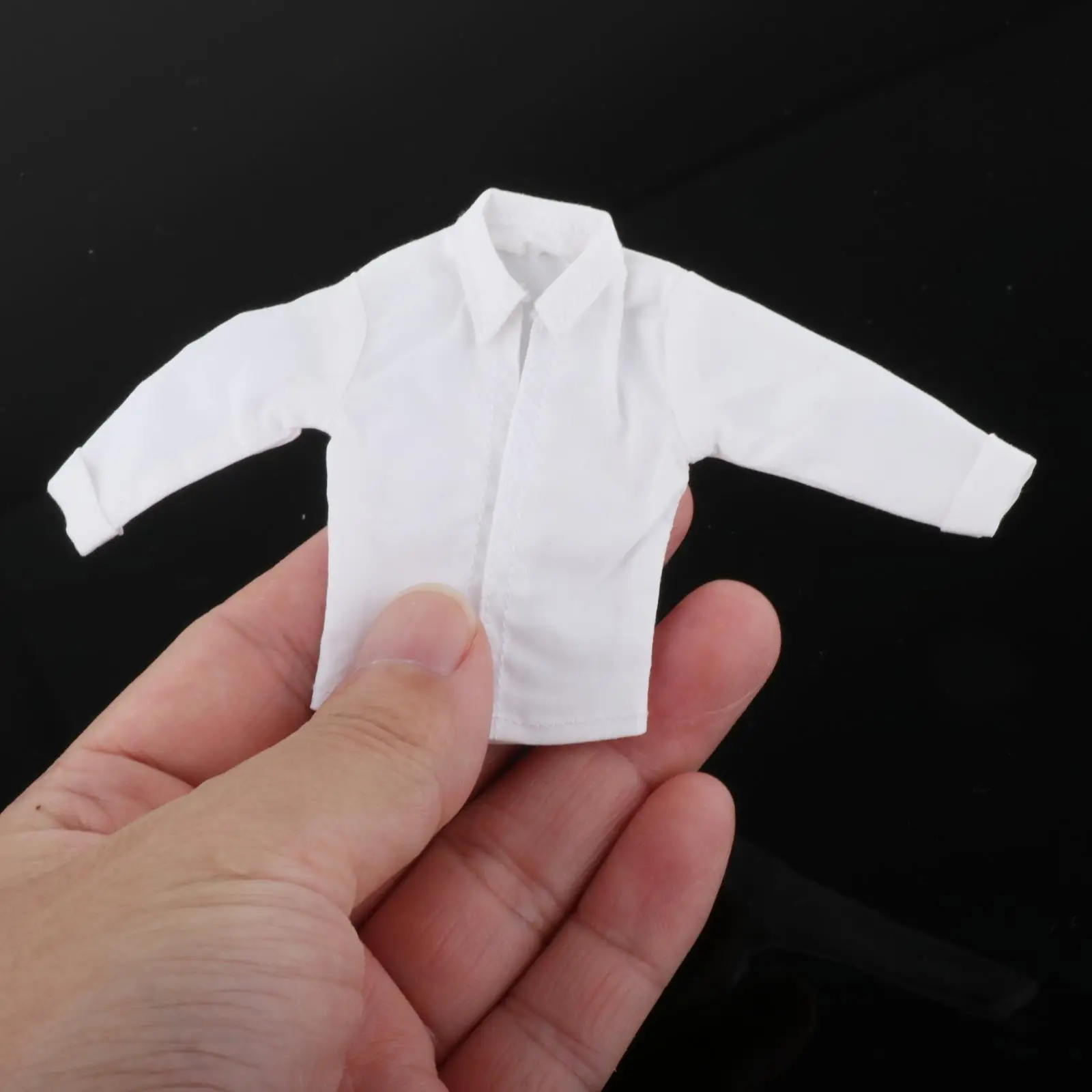 12TH Male Action Figures White Shirt Handmade Costume Miniature DIY Doll Dress up Model Realistic Cosplay Long Sleeve