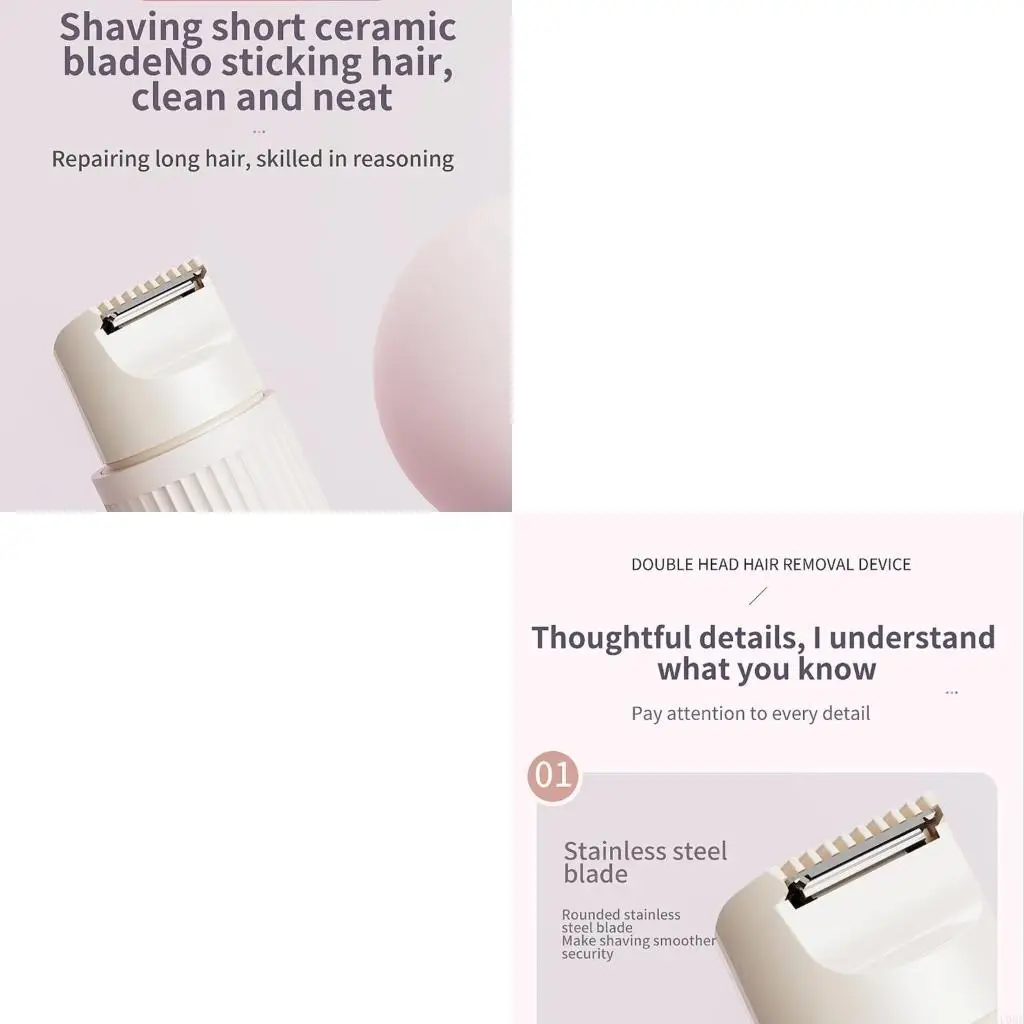 

Электробритва для женщин, беспроводной электрорезак для женщин, бритва для удаления волос на ногах, лице, USB перезаряжаемый