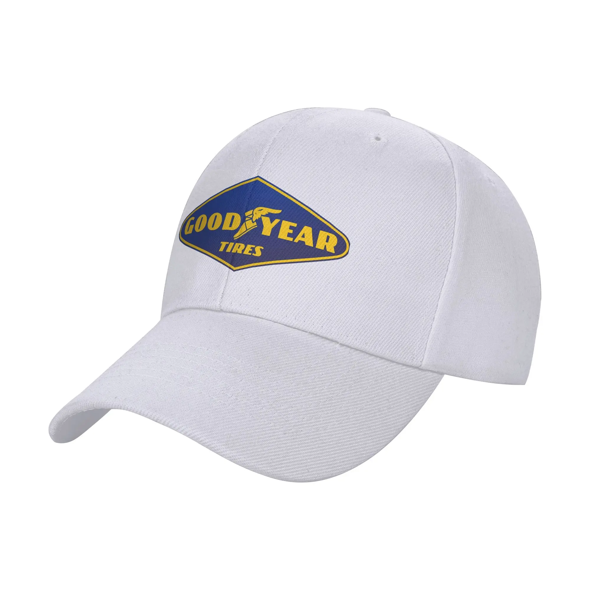 Goodyear Curved Brim Baseball Cap Denim Sports Cap Black Cap