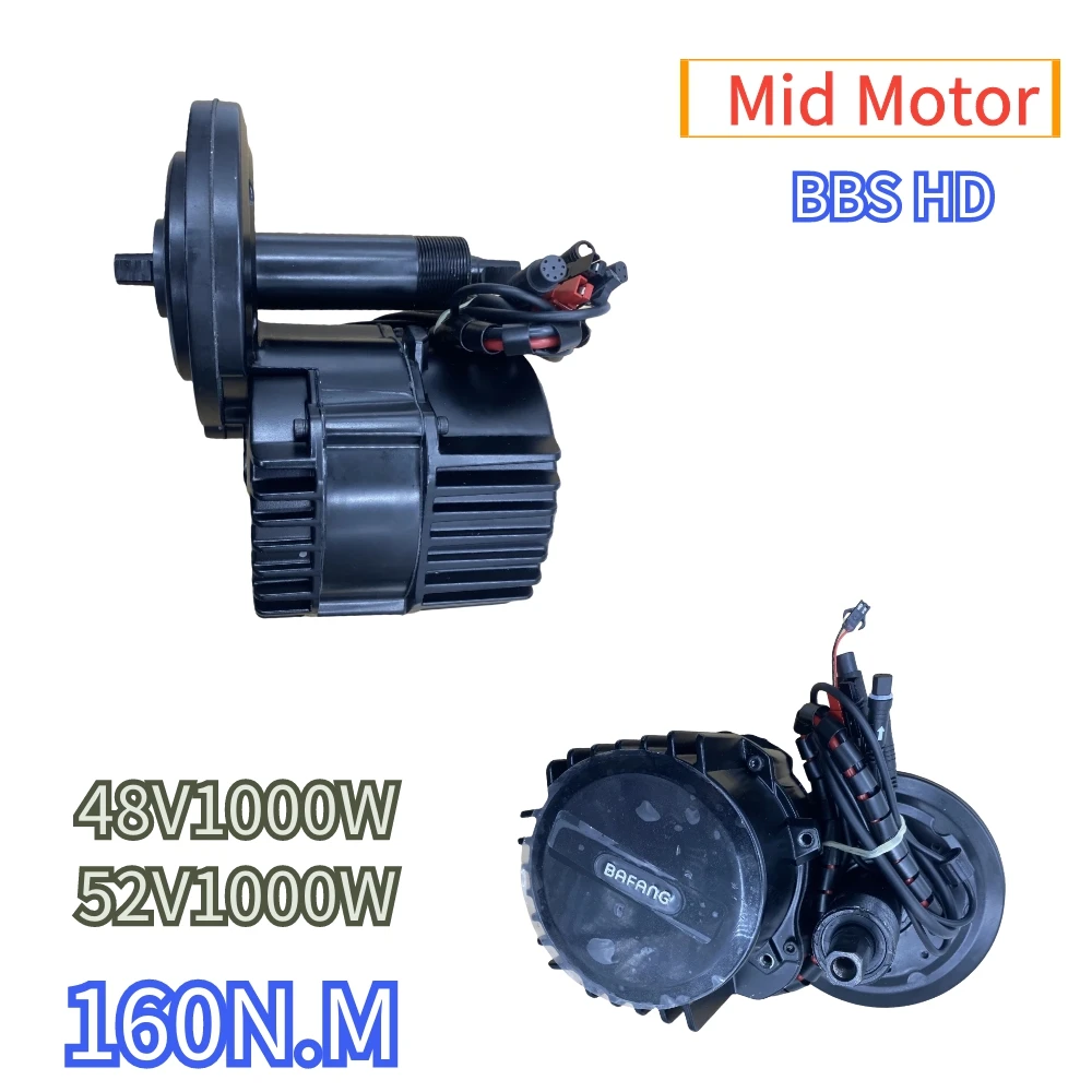 Bafang Mid Motor Kits BBSHD G320 48v1000w 52v High Power Motor 160n.m Bike Modified Electric Bike Motor Set Bare Metal