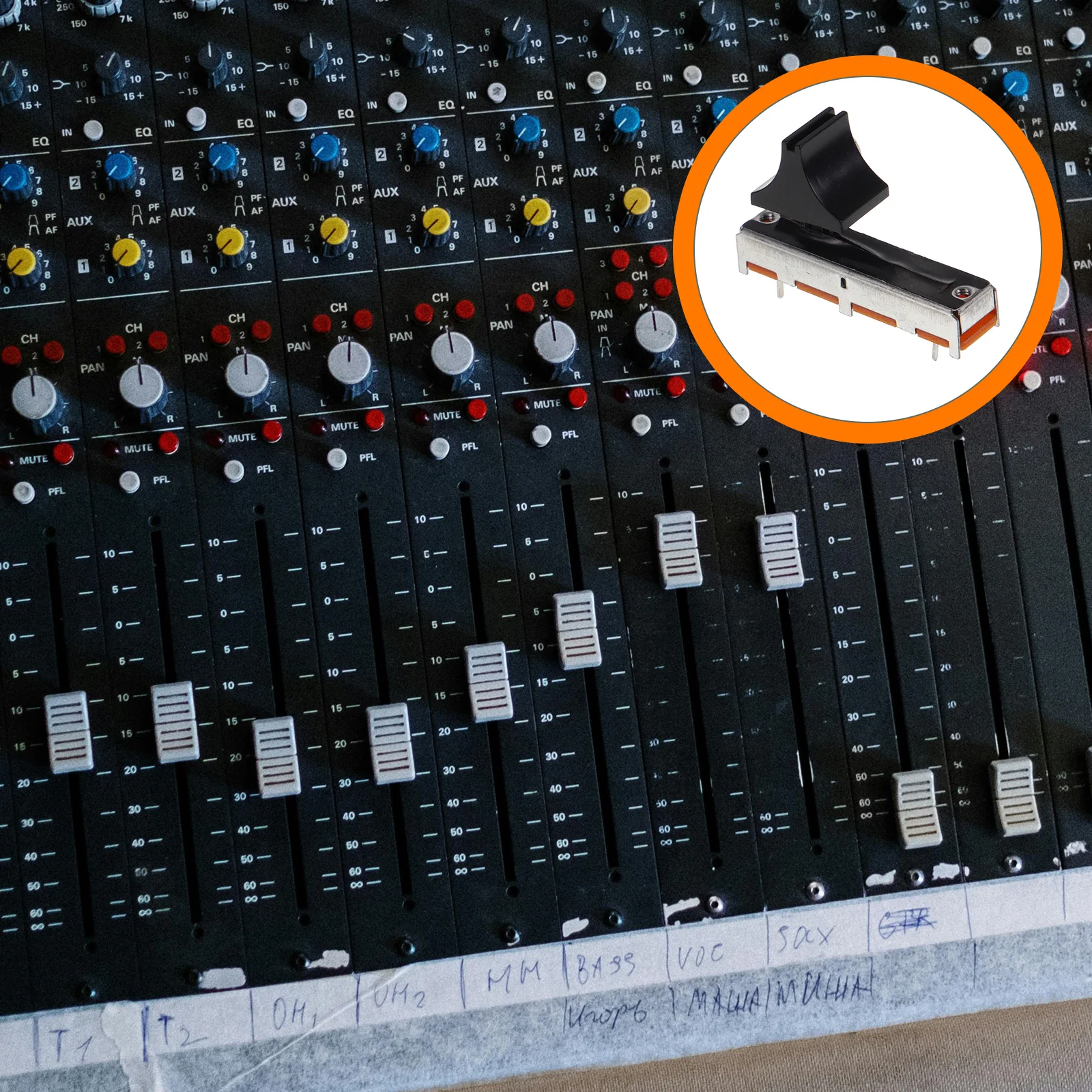 6 шт. 45 мм линейный скользящий потенциометр стерео регулятор громкости для Dj микшер аудио консоль сменный инструмент для настройки