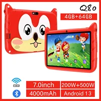 2024 nuevo 5G WiFi 7 pulgadas estudio educación tableta para niños Quad Core 4GB RAM 64GB ROM cámaras duales regalo para niños Tablet Pc Android 13