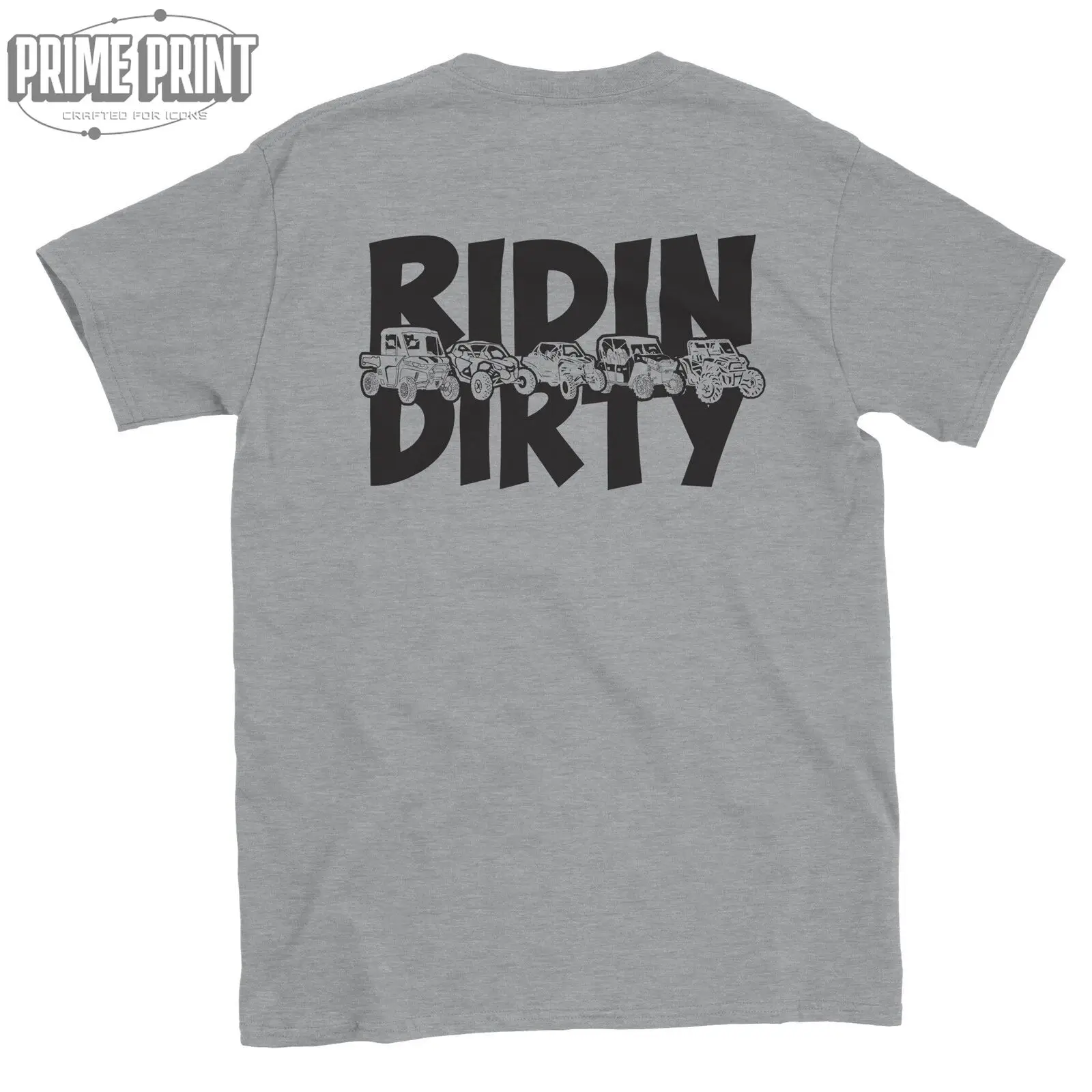 Ridin' Dirty Classic Unisex Crewneck T-Shirt Men's Cotton T-Shirt Round Collar Tees Short Sleeve Clothes Big Size