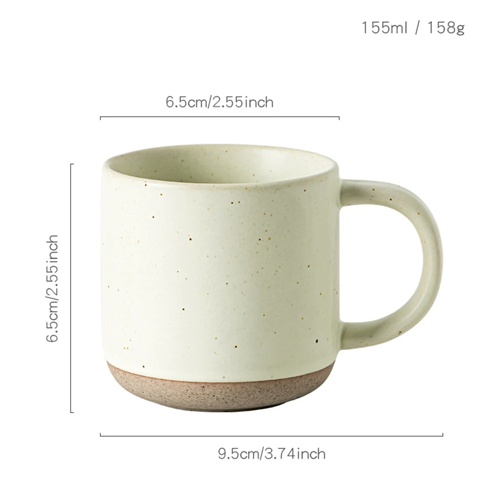 Morandi Colored Coarse Ceramic Cappuccino Espresso Cup Speckled Matte Ceramic Small Water Cup Restaurant Coffee Shop