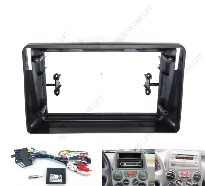 

9 Inch Car Radio Fascias Android Stereo Player 2 Din Head Unit Panel Dash Frame For 2003-2012 FIAT PANDA