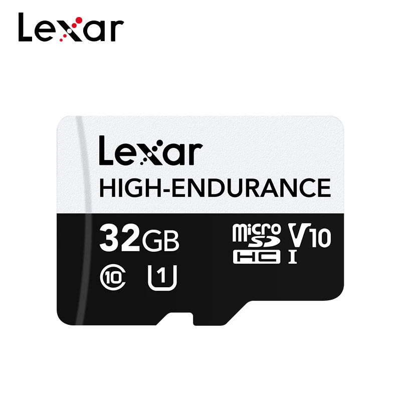 Lexar High-Endurance Micro SD Card 32GB 64GB 128GB 1080p Full-HD 4K Video Monitoring TF Memory Card for Dash Cam Security Camera