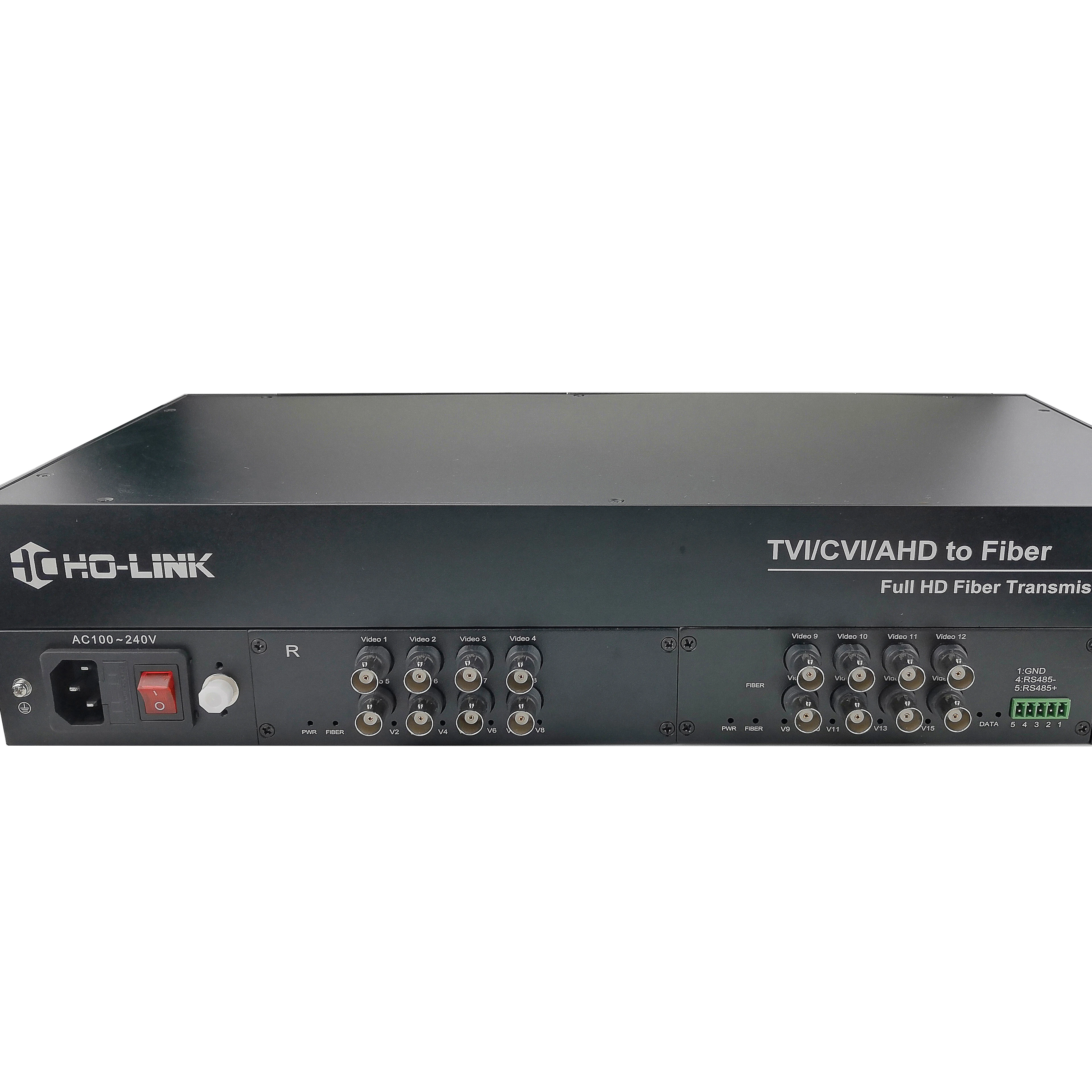 

16 Channel BNC 5MP AHD CVI TVI Video Digital Fiber Optical Converter for Hik vision CCTV Camera