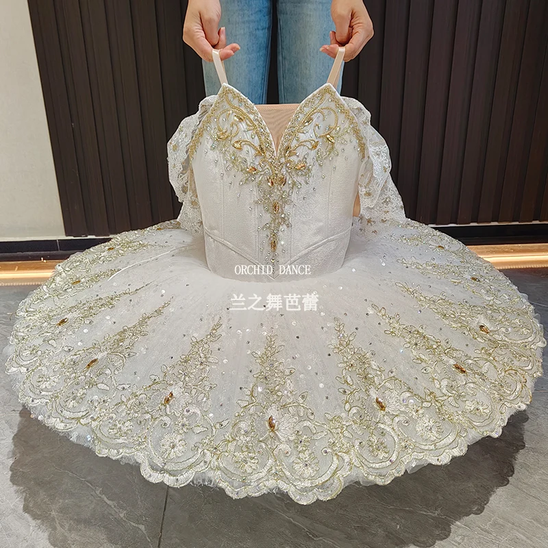 BT250647 Disfraces de tutú de ballet color personalizado profesional tamaño personalizado niños niñas mujeres adultos crema