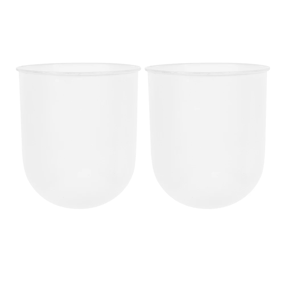 2pcs Toilet Cup Simple Plastic Household Bathroom Toilet Brush Holder Cleaning Holder Container Rack Tool Scrubber Storage