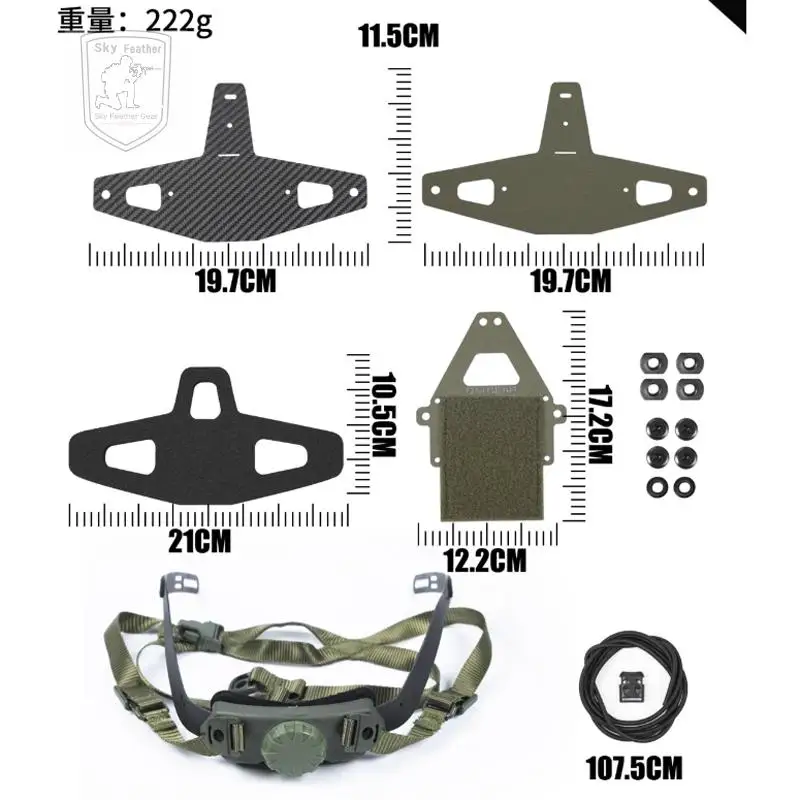 Staffa di montaggio della testa della fotocamera per sport all\'aria aperta con telaio NVG per visione notturna