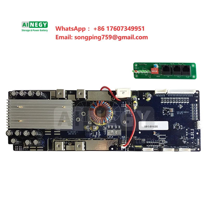 AINEGY 16S 200A LiFePO4 Battery Pack BMS Battery Management System 16S100A  150A BMS