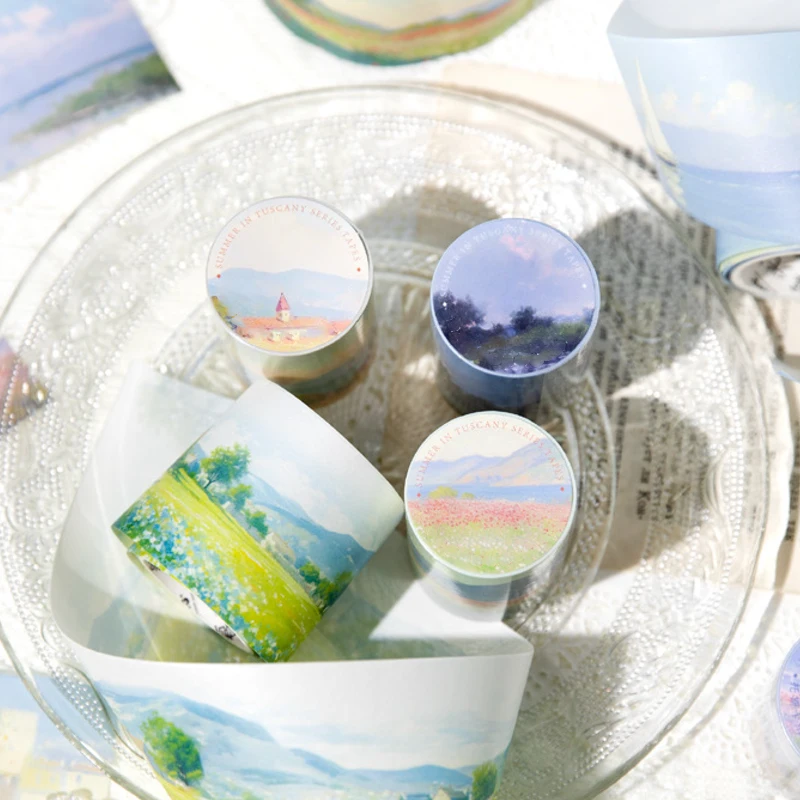 Mr. Paper, 6 Styles, 200cm Per Roll, Washi Tape, Summer Life Scenery Stickers DIY Hand Account Material Tape Stickers