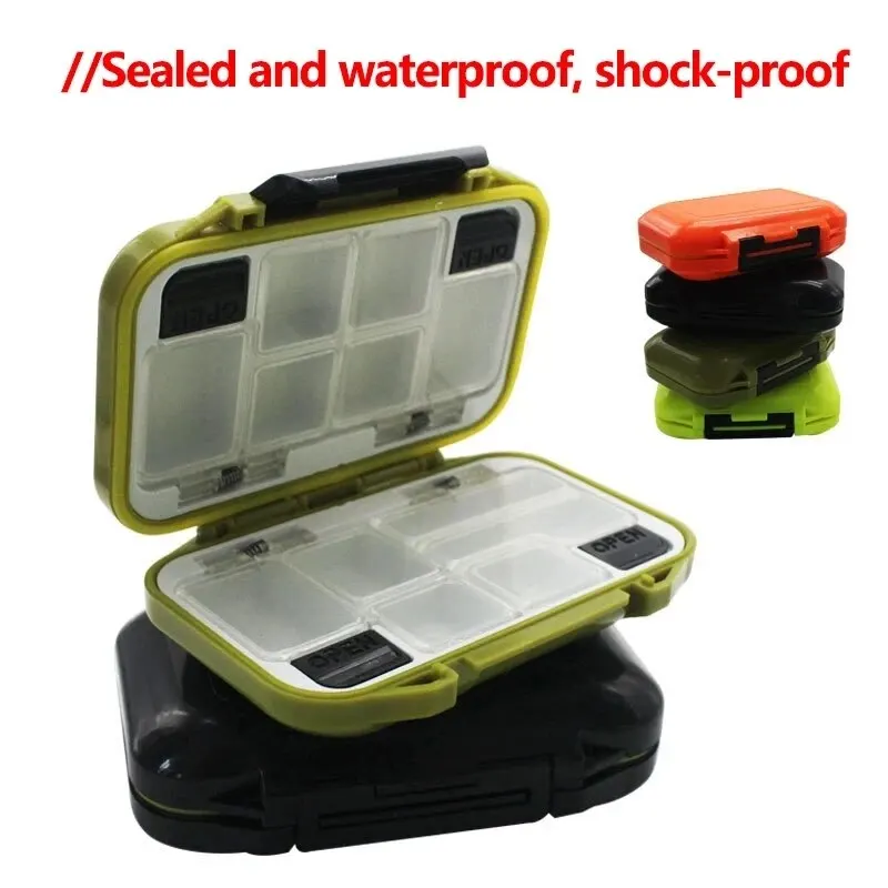 BURLE OEM And On Stocks Fishing Accessories Bait Storage Box 4 Colors Large Medium Small Size Fishing Supplies Box