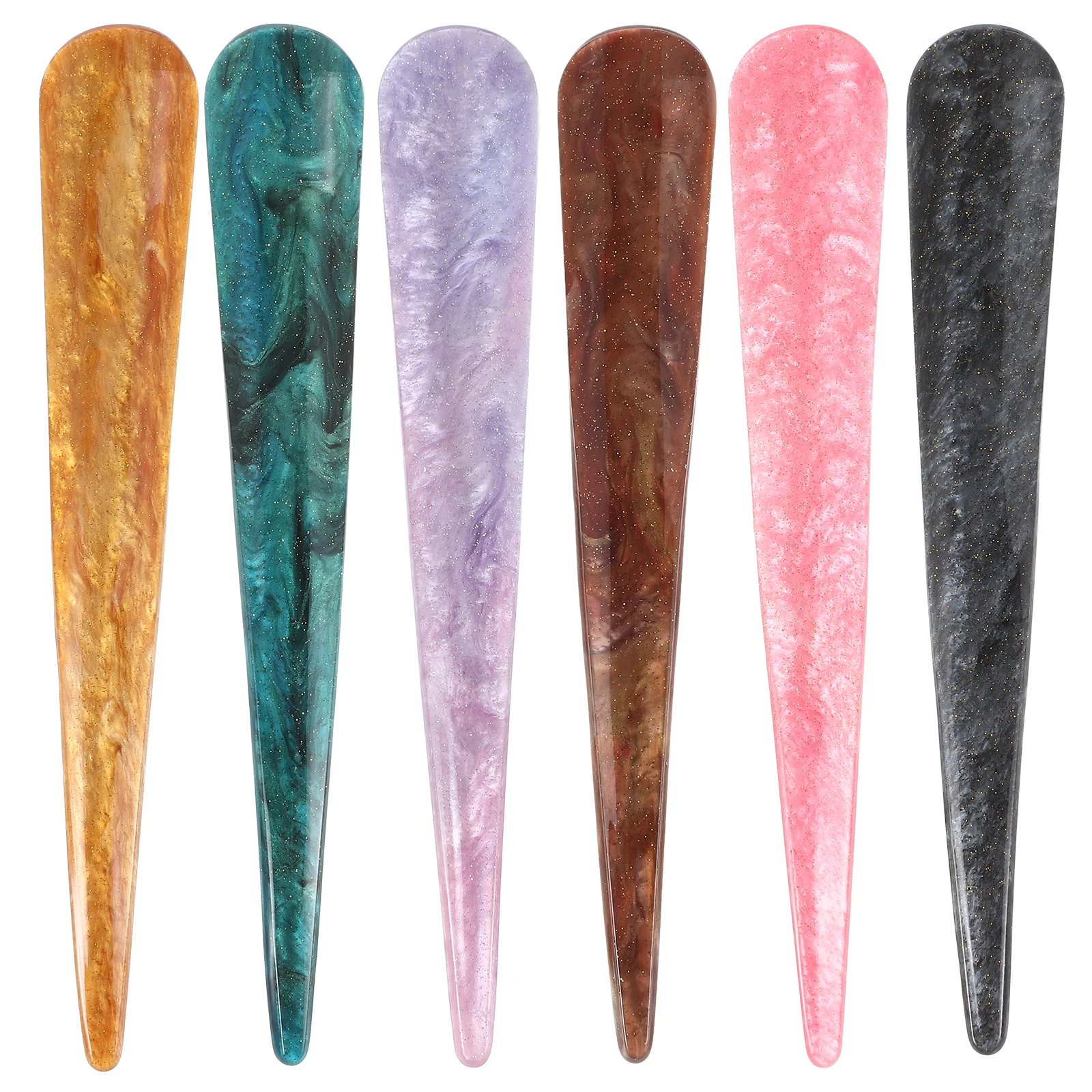 

Horn Clip Hair Accessories Acrylic Barrettes French Hairpin Styling Clips for Women Wedding Girls