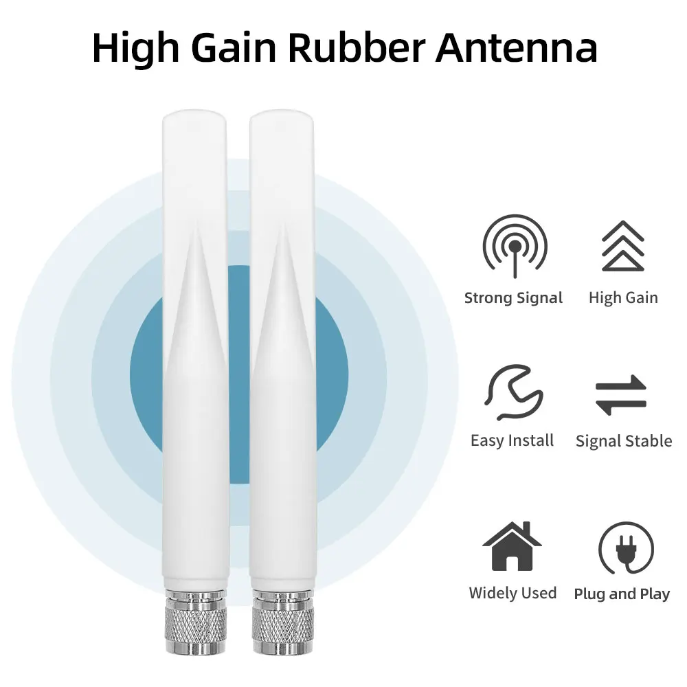 Antena LORA 868MHz 915MHz, wielokierunkowa, zewnętrzna, wodoodporna, gumowa, z wtykiem N, 5dBi — zdjęcie produktu 4