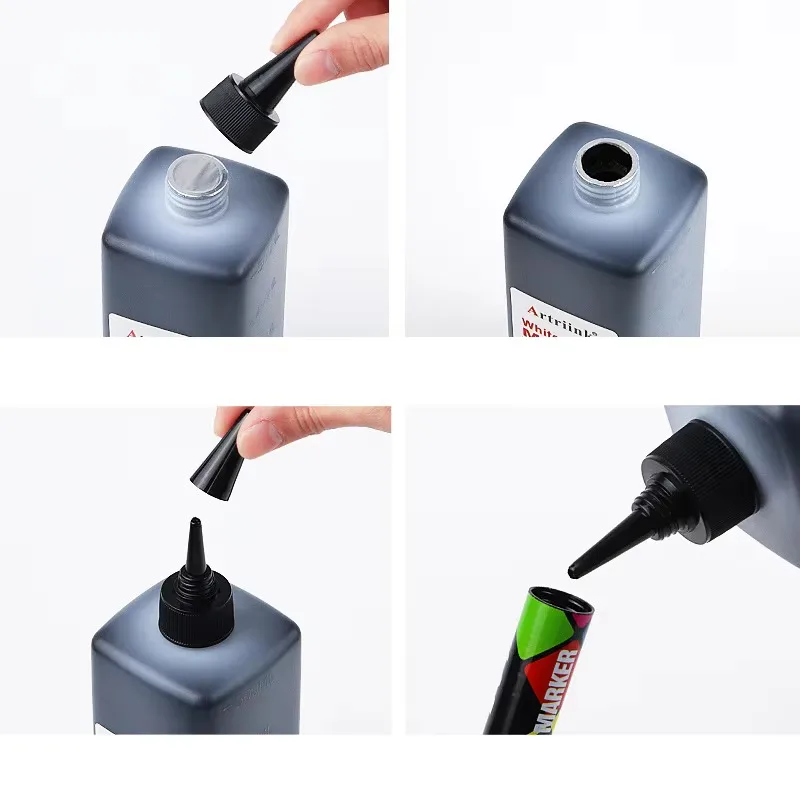 500ml Whiteboard Marker Refill Ink – Black/Red/Blue, Smooth Surface Writing, Easy Erase, Low-Odor for Office School Home view 4