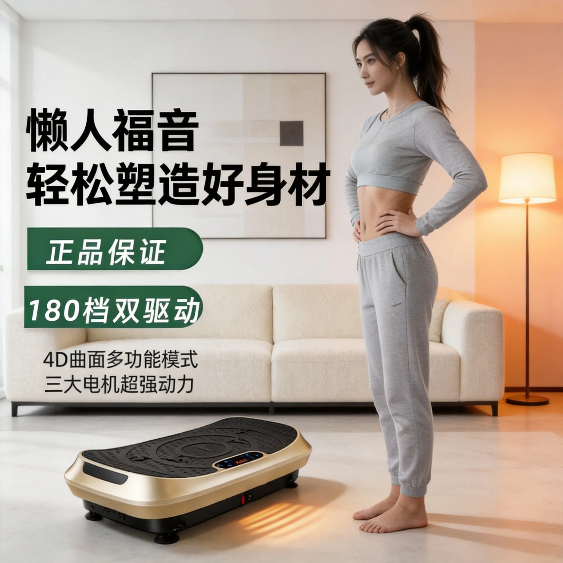 New Magic 4D Vibrating Platform Crazy Fit Massager 4D Vibration Plate for Losing Fat Weight
