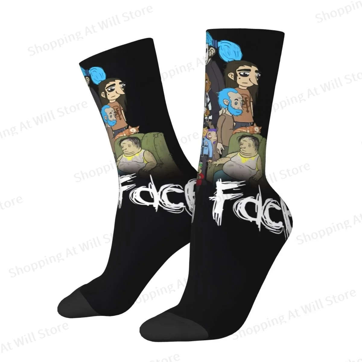 Sally Face Puzzle Game Men Women Happy Socks Cycling Novelty Spring Summer Autumn Winter Stockings Gift