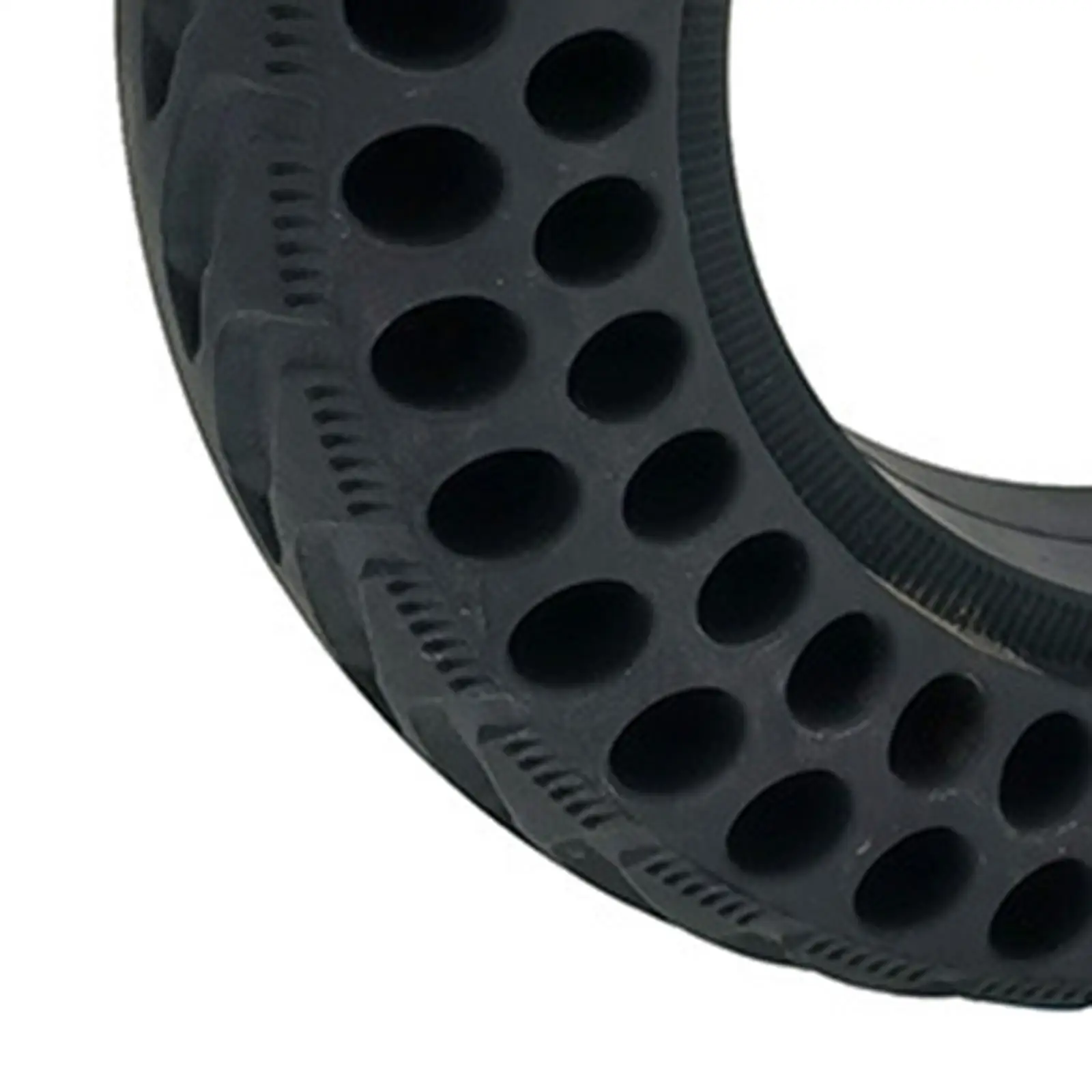 Generic 9.6 بوصة الإطارات الصلبة المطاط الإطارات السوداء مقاومة للاهتراء قطع غيار الدراجات النارية قوي العالمي عجلة العسل سكوتر الإطارات