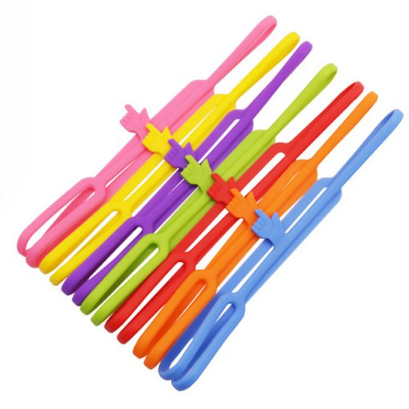 Imagem -06 - Marcador de Silicone Marcadores Dedo Estiramento Criativo Marcador Bonito Bookmark Páginas Crianças Escola Artigos de Papelaria Suprimentos Peças