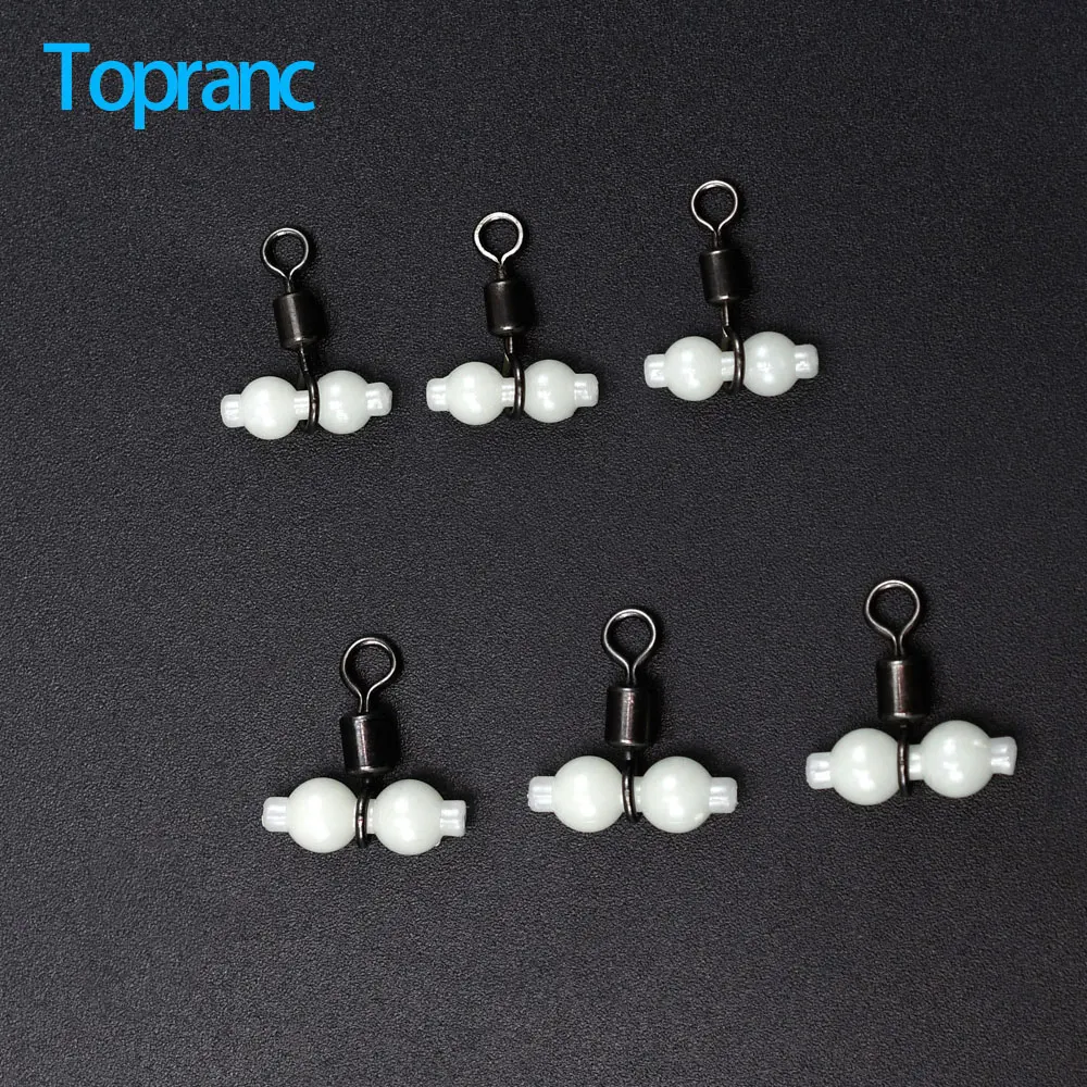 topranc-150-pecas-girador-de-pesca-de-3-vias-com-contas-que-brilham-no-escuro-conector-de-linha-dividida-acessorios-para-pesca-maritima