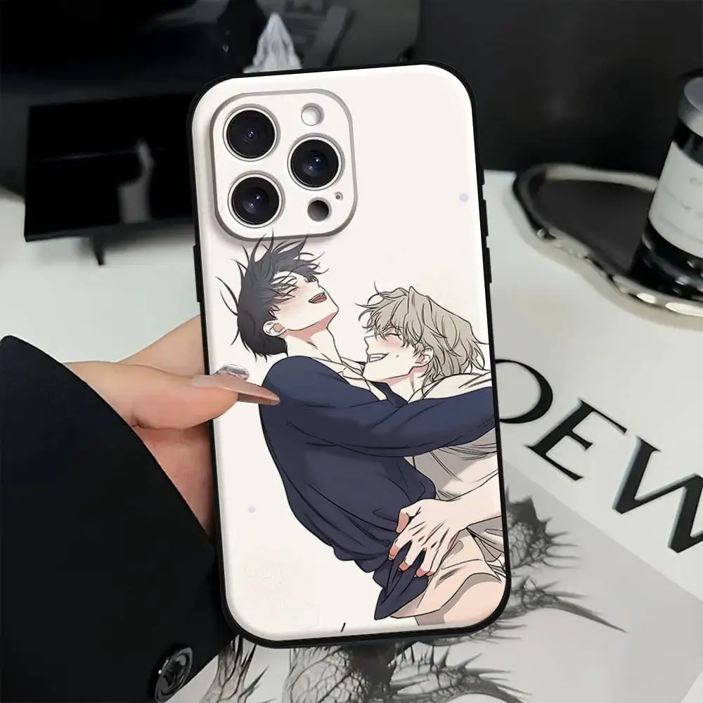 الكورية كاريكاتير منخفضة المد الشفق جراب هاتف آيفون 17 16 15 11 12 13 14 برو ماكس 16 زائد 12 Mini 7 8 XR XS 15Pro ماكس غطاء #2