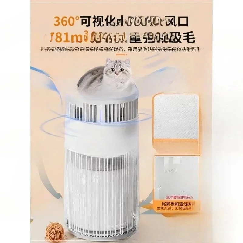 

Pet Cats Use An Air Purifier To Suck Cat Hair