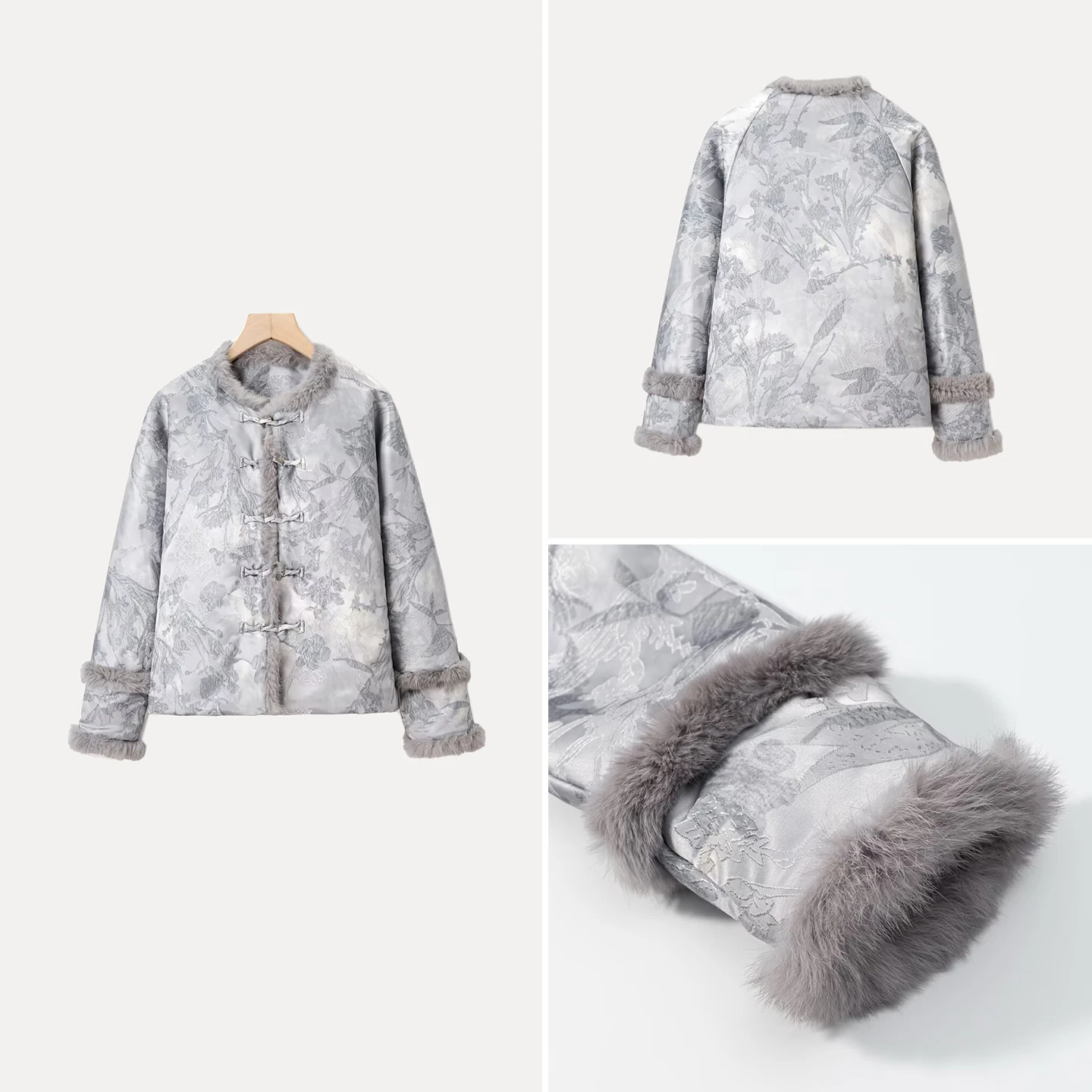 

Faionable ort Outerwear Women's round Ne Long Sve Embroidered Button Retro Versatile Autumn 2025 New Arrival