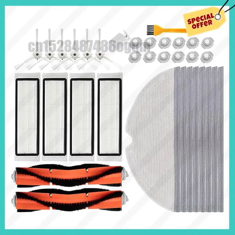-ABJZ Spazzola Laterale + Filtro HEPA + Spazzola A Rullo Per XIAOMI Robot 1/2 Generazione Per Roborock S50 S55 Accessori Per Aspirapolvere