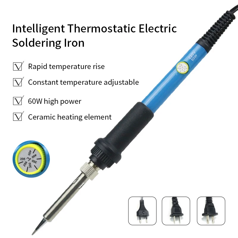 Electric Soldering iron 60W 110V/US Plug/220V EU/ Plug 908 Adjustable Temperature Solder iron With quality