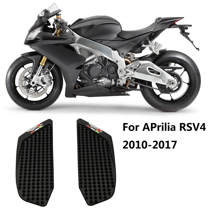 

Motorcycle Protector Anti Slip Tank Pad Sticker Gas Knee Grip Traction Side Decal For Aprilia RSV4 2010-2017