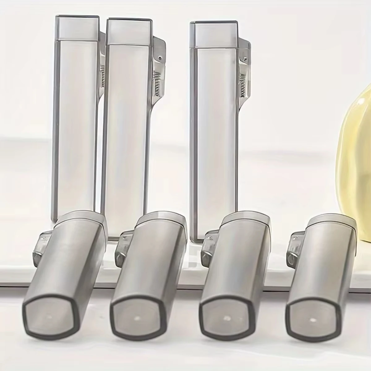 2pcs Portable Plastic Toothpick Case - Clear Toothpick Holder for Outdoor Travel, Kitchen, and Restaurant Supplies