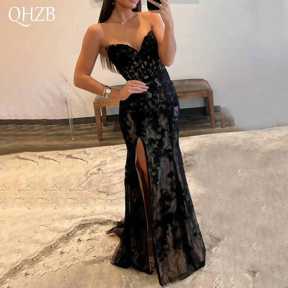 

Customized Long Black Evening Dresses for Special Occasions V-Neck Floor-Length Mermaid Gala Party Celebrity Dress 2025
