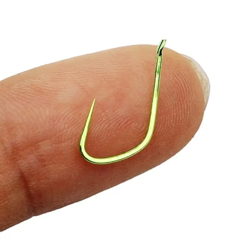 50Pcs Long Handle Small Fishes Hook Thin Strips Barbless Fishing Hook Long Shank Beak Baits Holder Hook Fishing Accessoy