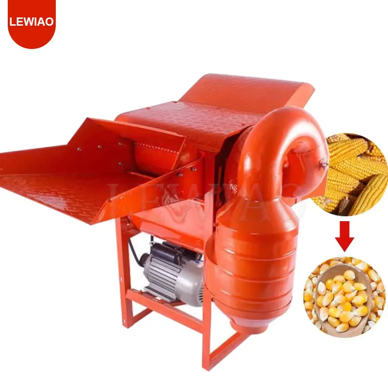 Corn Rice Wheat Maize Bean Thresher Sheller Threshing Peeling Mini Grain Paddy Soybean Crop Shelling Machine