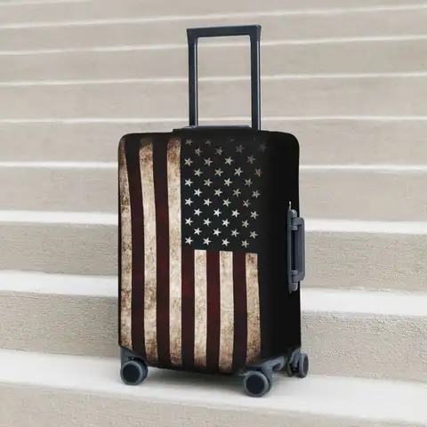 미국 국기 여행 가방 커버, 휴가 크루즈 여행, 스트레치 수하물 액세서리 보호대
