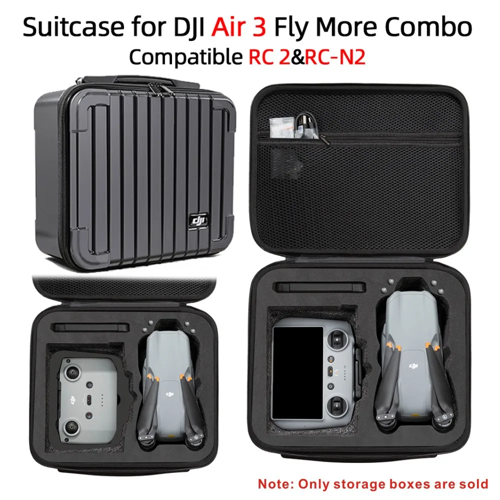 For DJI AIR3 drone storage suitcase AIR 3 accessory storage case compatible with RC2/RC-N2 remote control storage