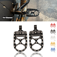 Motorcycle CNC Wide Fat Footpegs 360° Roating Foot Pegs Bobber Chopper For Harley Dyna Fatboy Wide Glide Sportster Iron XL 883