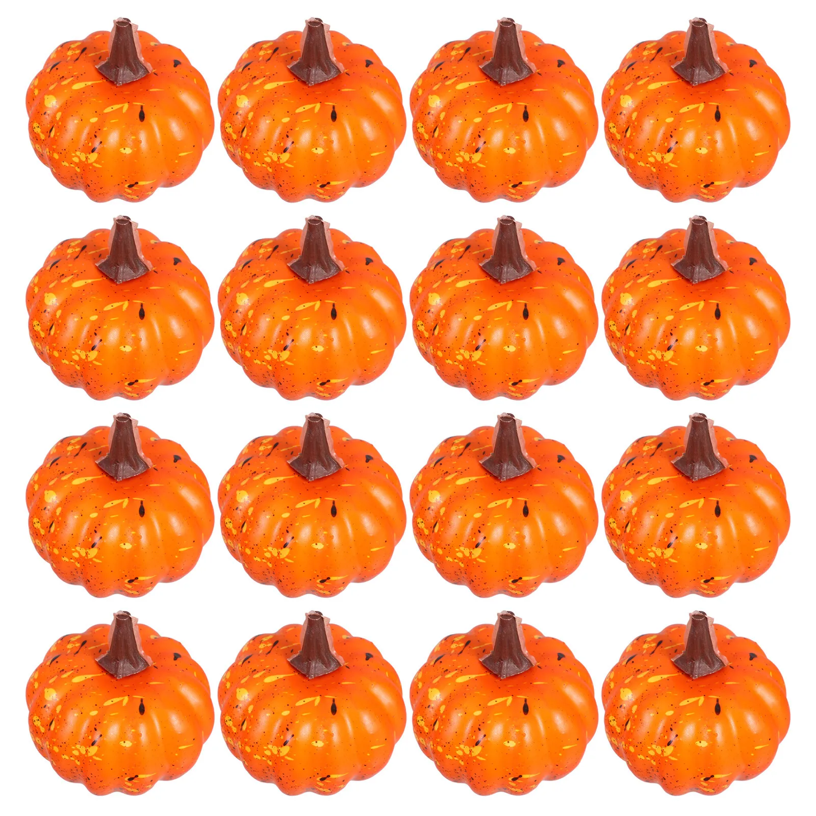 

16Pcs Realistic Foam Pumpkins Artificial Fake Mini Pumpkins Thanksgiving Fall Harvest Halloween Party Home Decorations