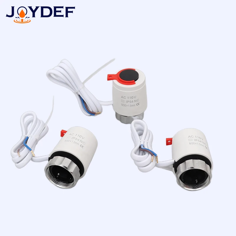 Heating 110V normally closed type M30*1.5mm electric floor heating actuator TRV constant Temperature radiator - Valves