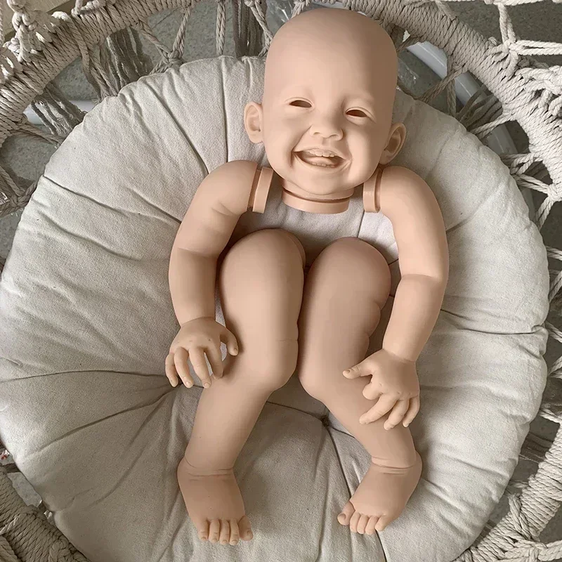 Multi Specification Selection 23inch Reborn Mila Doll Kit Smiling Toddler Fresh Color DIY Unfinished Doll Parts with Body Eyes