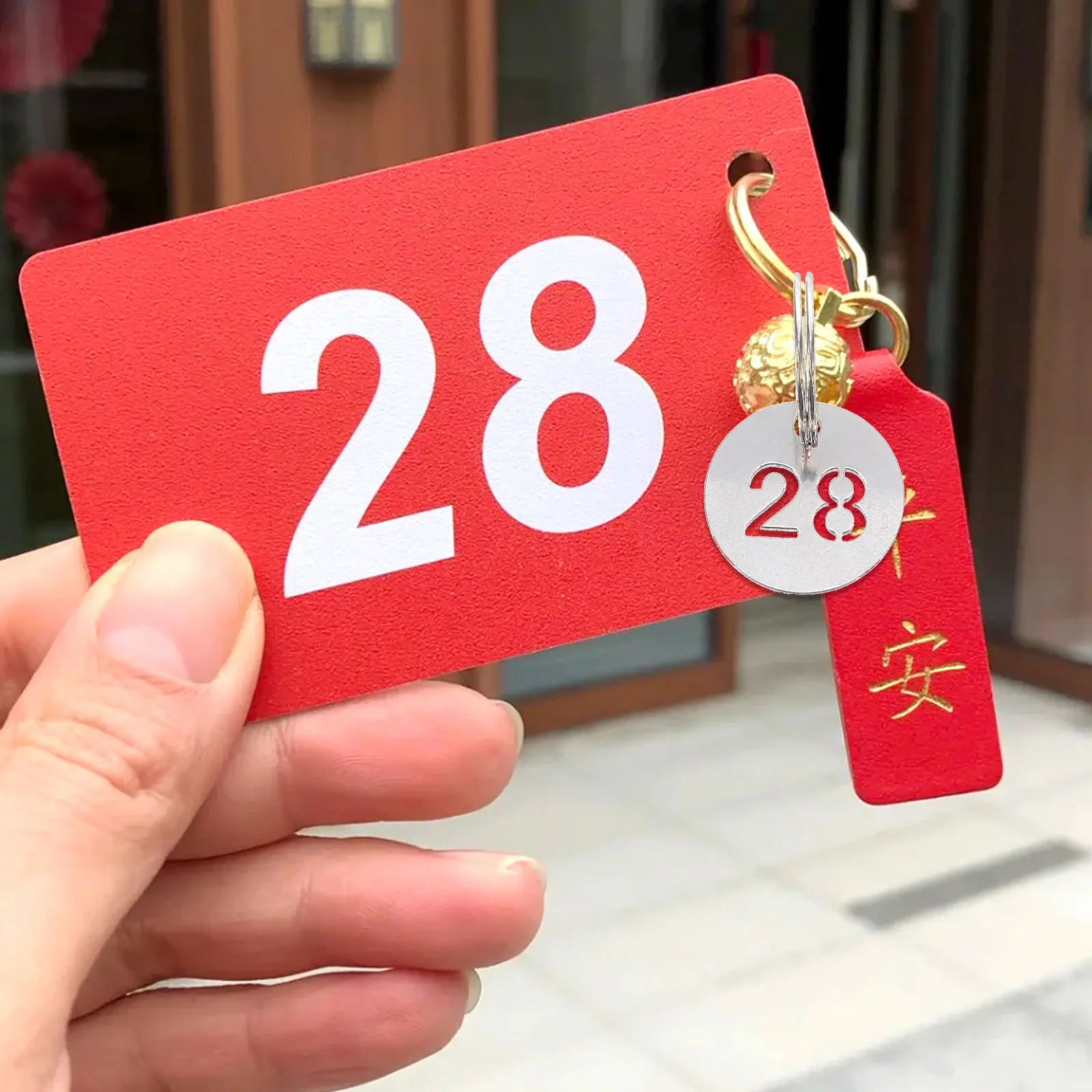 50Pcs Stainless Steel Number Tags Round Metal Key Tags Portable Numbered Key Organizers for Home Office Kindergarten Locker