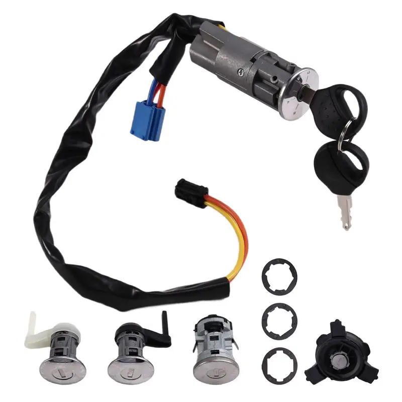 A13F-Ignition Lock Car Door Lock Fuel Tank Lock Set Of 3 Locks + Neiman + Fuel Cap + 2 Keys For  206 (From 1998)