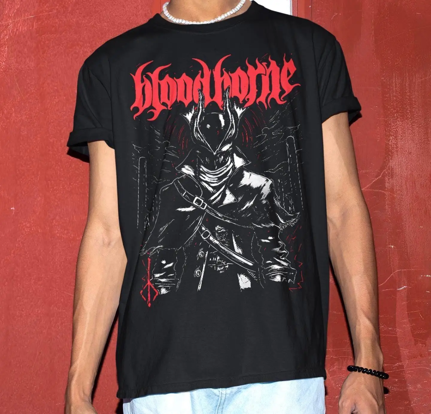 Unisex Bloodborne Lady Maria Shirt Video Game T-shirt Summer Men's and Women's Loose and Breathable T-shirt Top