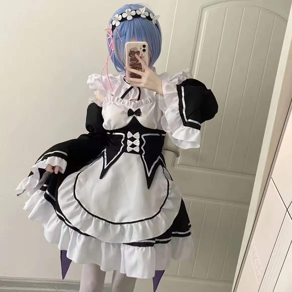 

Re:Life in a different world from zero Rem Cosplay Costumes Housemaid Costumes Suit Comic Con Halloween Role Play Costumes